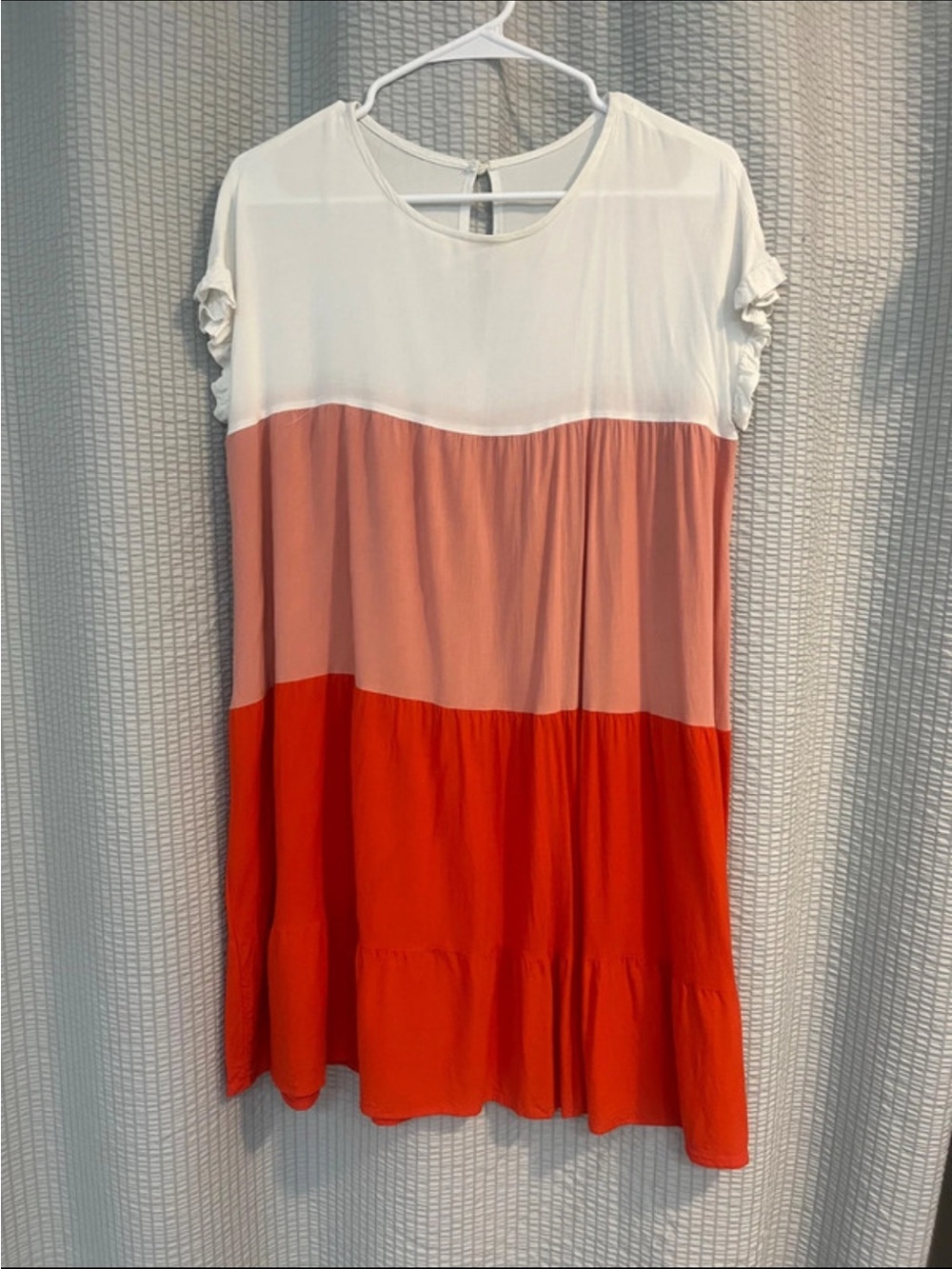 SHEIN Vibrant Orange Short Sleeve Top